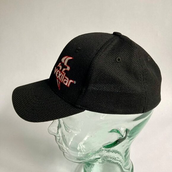 Vexilar Fitted Baseball Hat Black Cap Size S/M Ice Fishing - Picture 2 of 5